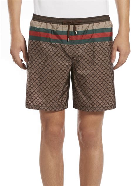 mens gucci swim shorts|gucci men swimsuit.